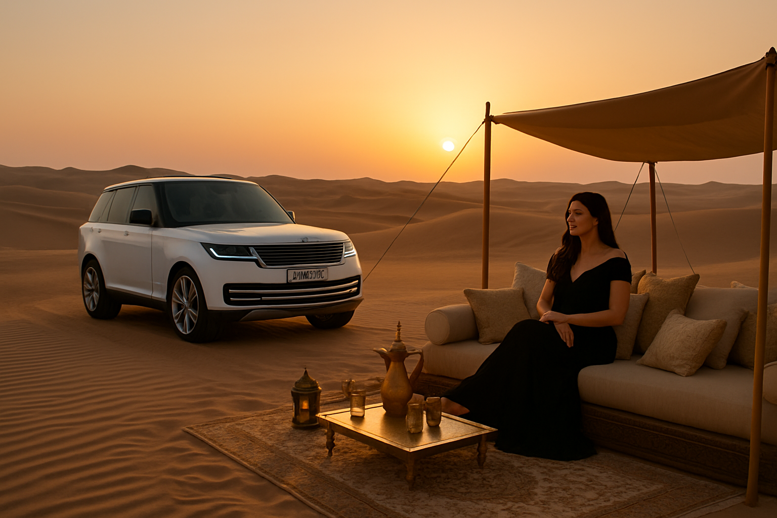 Luxury desert safari experience